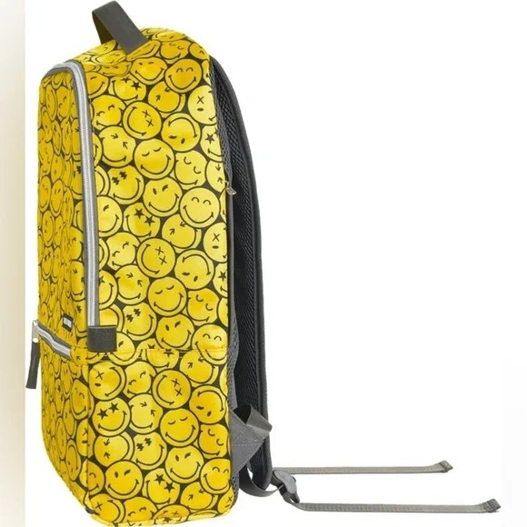 CONCEPT ONE Smileyworld Backpack, Yellow/Grey, NWT display picture 2